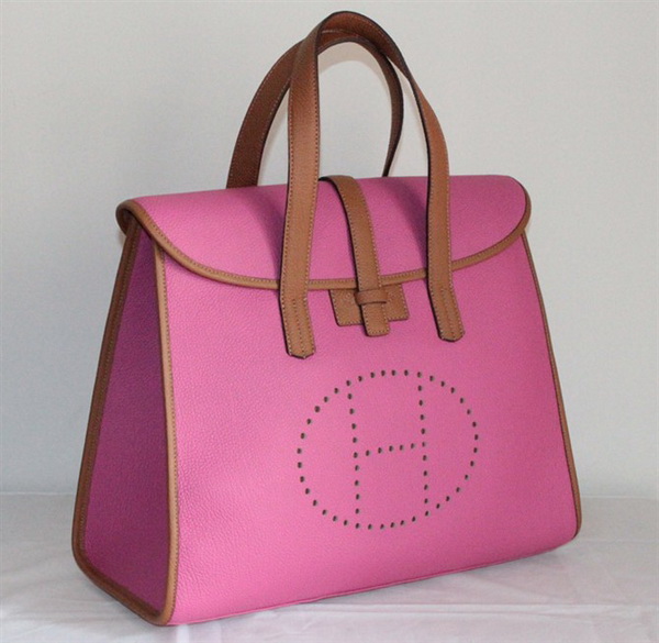 Best Hermes FeuDou Bag Peach 509095 - Click Image to Close